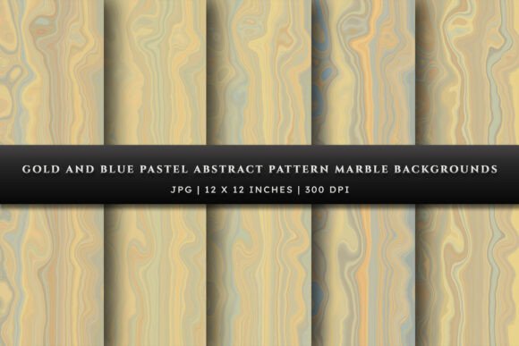 Download Gold and Blue Pastel Abstract Marble - Premium Resources