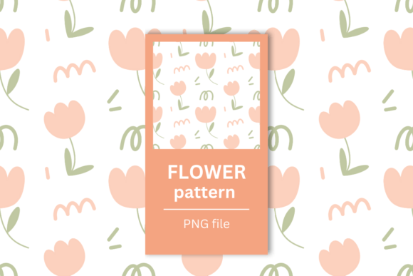 Download Cute Flower Floral Tulip Minimal Pattern - Minimal pattern Collection