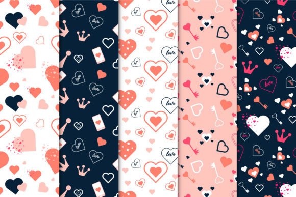 Download Love Minimal Pattern Decoration Vector - Minimal pattern Collection