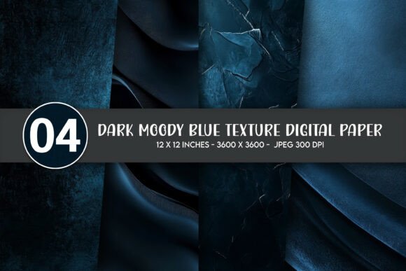 Download Dark Moody Blue Texture Digital Paper - Moody blue texture Collection